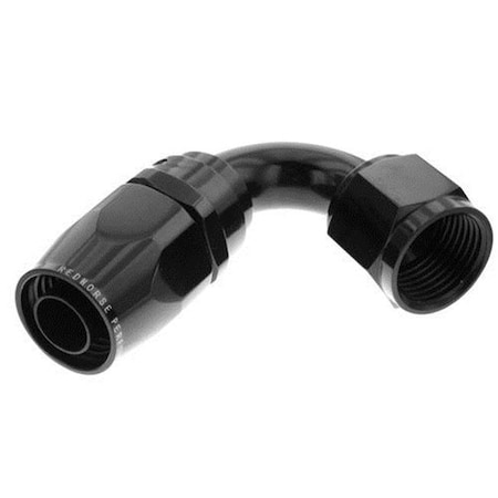Araba Vector 120 deg End Fitting -8 AN Hose; Black AR740152